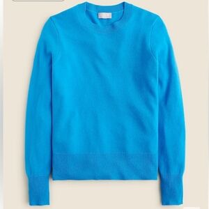 J crew blue martini Cashmere classic-fit crewneck sweater